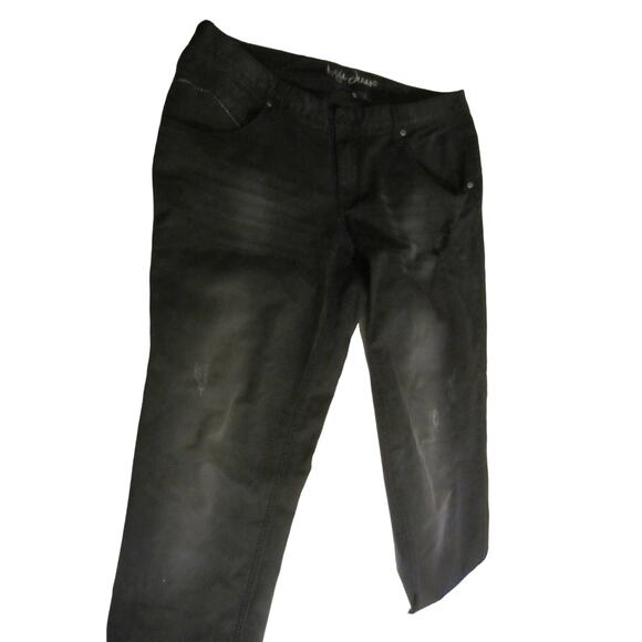 Black Stretch Straight-Leg Jeans Ariya Jeans Size 14 - Picture 2 of 12